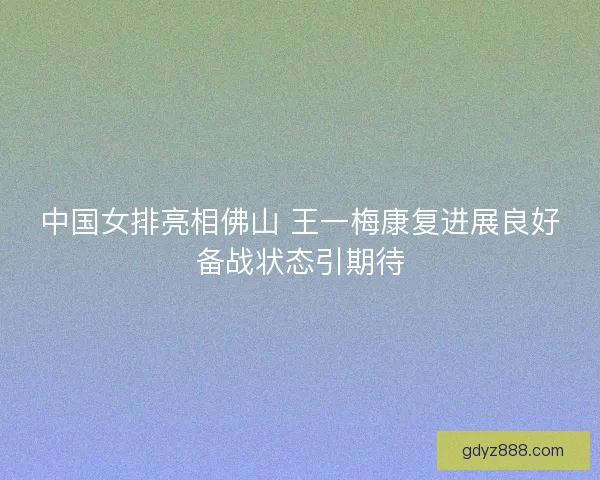 中国女排亮相佛山 王一梅康复进展良好备战状态引期待